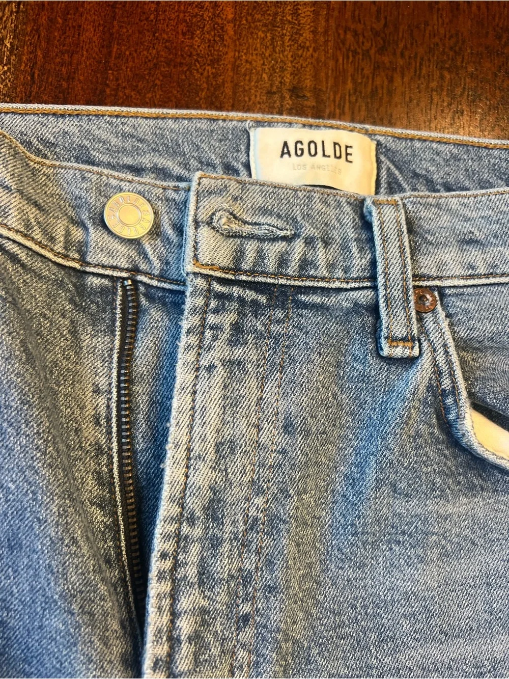 AGOLDE Riley High Rise Straight Crop Jeans - Picture 12 of 12